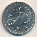 Фиджи, 20 центов (1986–1987 г.)