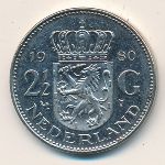 Netherlands, 2 1/2 gulden, 1969–1980