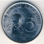 Brazil, 5 centavos, 1975–1978