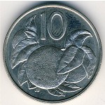 Cook Islands, 10 cents, 1987–1994
