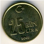 Турция, 25000 лир (2001–2003 г.)