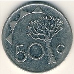 Намибия, 50 центов (1993&ndash;1996 г.)