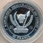 Congo Democratic Repablic, 30 francs, 2011
