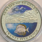 Saint Helena, 25 pence, 2013