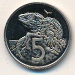 New Zealand, 5 cents, 1967–1985
