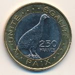 Djibouti, 250 francs, 2012