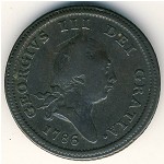 Isle of Man, 1/2 penny, 1786