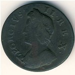 Великобритания, 1 фартинг (1730&ndash;1739 г.)