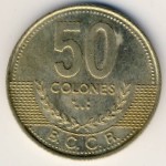 Costa Rica, 50 colones, 2002