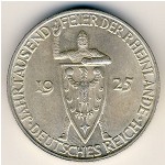 Weimar Republic, 3 reichsmark, 1925