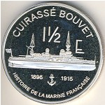 Mayotte, 1 1/2 euro, 2004