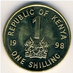Kenya, 1 shilling, 1995–1998