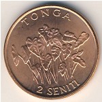 Tonga, 2 seniti, 2002–2004