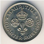 Маврикий, 1/4 рупии (1960&ndash;1978 г.)