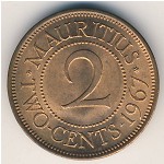 Маврикий, 2 цента (1953&ndash;1978 г.)