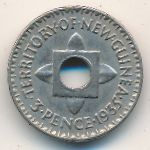 New Guinea, 3 pence, 1935