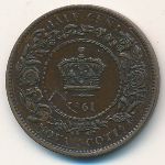 Nova Scotia, 1/2 cent, 1861–1864