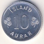 Iceland, 10 aurar, 1970–1974