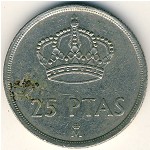 Spain, 25 песет, 1982&ndash;1984
