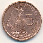The Gambia, 5 bututs, 1998