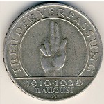 Weimar Republic, 3 reichsmark, 1929