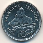 Falkland Islands, 10 pence, 2004