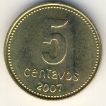 Аргентина, 5 сентаво (1992–2005 г.)