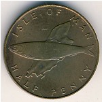 Isle of Man, 1/2 penny, 1976–1979