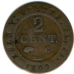 Westphalia, 2 centimes, 1808–1812
