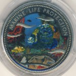 Palau, 1 dollar, 2001