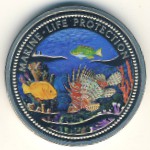 Palau, 1 dollar, 2000