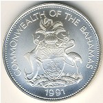 Багамские острова, 5 долларов (1989&ndash;1991 г.)