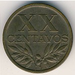 Portugal, 20 centavos, 1942–1969