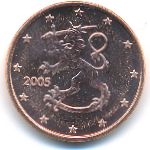 Finland, 1 euro cent, 1999–2018