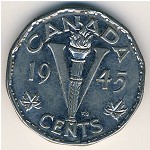 Канада, 5 центов (1944–1945 г.)