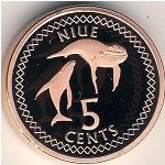 Niue, 5 cents, 2009&ndash;2010