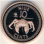 Niue, 10 cents, 2009&ndash;2010