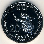 Niue, 20 cents, 2009–2010