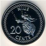 Niue, 20 cents, 2009&ndash;2010
