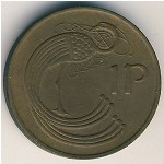 Ireland, 1 penny, 1971–1988