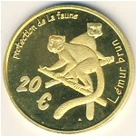 Mayotte, 20 euro, 2004