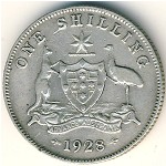Australia, 1 shilling, 1911–1936