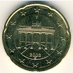 Germany, 20 euro cent, 2002–2006