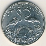 Багамские острова, 2 доллара (1974&ndash;1980 г.)