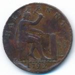 Warwickshire, 1/2 penny, 1790–1793