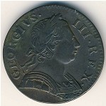 Великобритания, 1/2 пенни (1770&ndash;1775 г.)