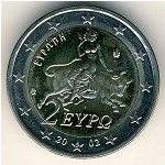 Greece, 2 euro, 2002–2006