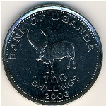 Uganda, 100 shillings, 1998–2008