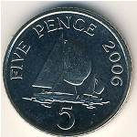 Guernsey, 5 pence, 1999–2010