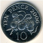 Guernsey, 10 pence, 2003–2006